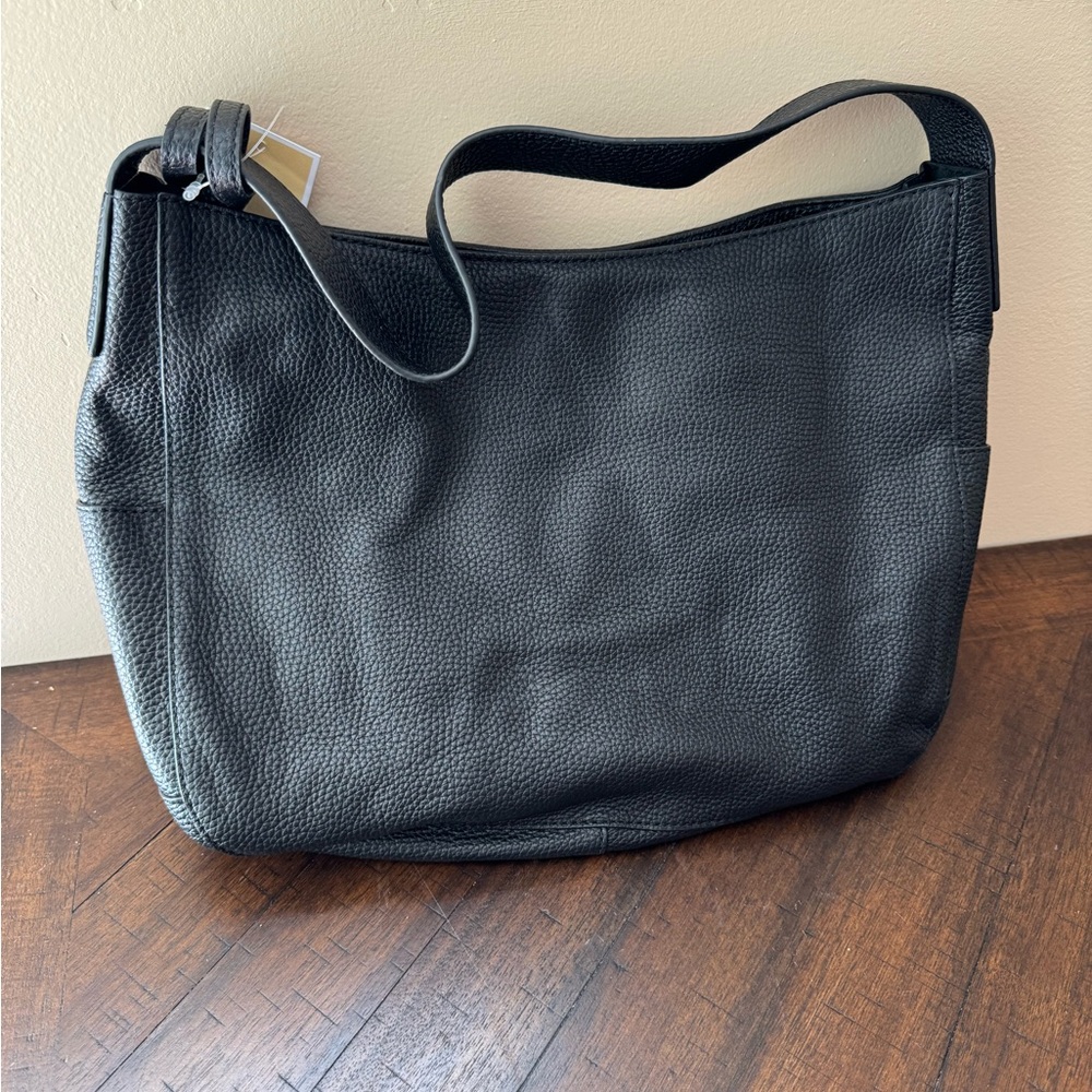 NWT MICHAEL MICHAEL KORS Ashbury Slouchy Large Leather Shoulder Bag  Color Black - Picture 4 of 4